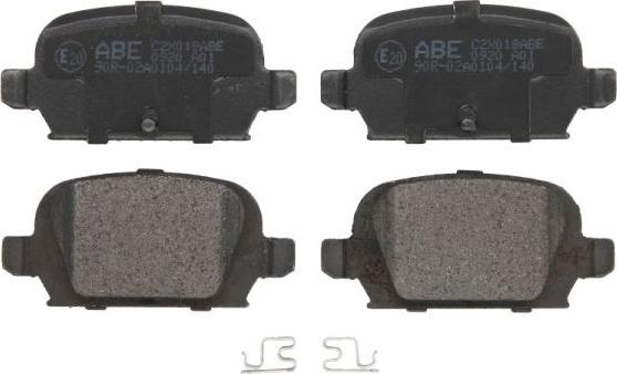 ABE C2X018ABE - Brake Pad Set, disc brake www.autospares.lv