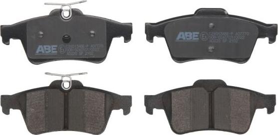 ABE C2X013ABE-P - Тормозные колодки, дисковые, комплект www.autospares.lv