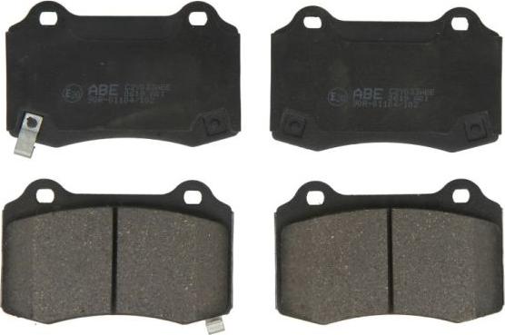 ABE C2Y033ABE - Тормозные колодки, дисковые, комплект www.autospares.lv