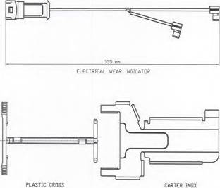 ABEX FAI134 - Indikators, Bremžu uzliku nodilums www.autospares.lv