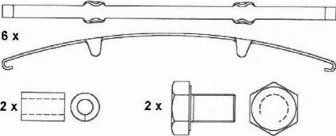 ABEX G6517 - Тормозные колодки, дисковые, комплект www.autospares.lv