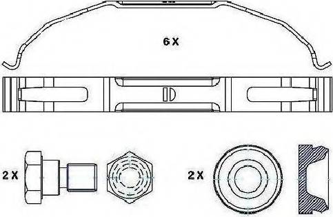 ABEX G6933 - Brake Pad Set, disc brake www.autospares.lv