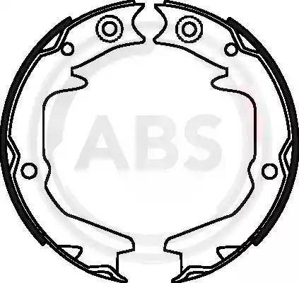 A.B.S. 9003 - Brake Shoe Set, parking brake www.autospares.lv