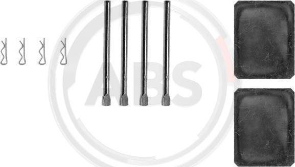 A.B.S. 0990Q - Piederumu komplekts, Disku bremžu uzlikas www.autospares.lv