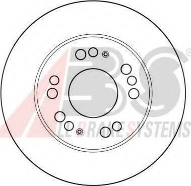 A.B.S. 16501 OE - Bremžu diski www.autospares.lv