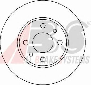 A.B.S. 16105 OE - Bremžu diski www.autospares.lv