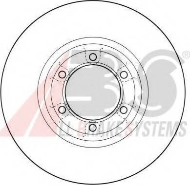 A.B.S. 16074 OE - Bremžu diski www.autospares.lv