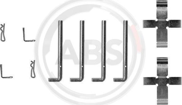 A.B.S. 0968Q - Комплектующие для колодок дискового тормоза www.autospares.lv