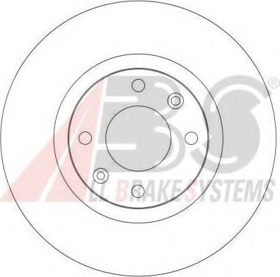 A.B.S. 17338 OE - Bremžu diski www.autospares.lv