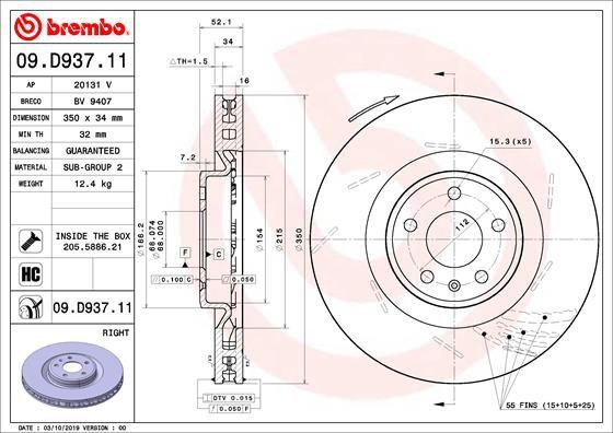 A.B.S. 09.D937.11 - Bremžu diski www.autospares.lv