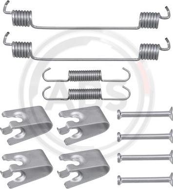 A.B.S. 0042Q - Accessory Kit, brake shoes www.autospares.lv