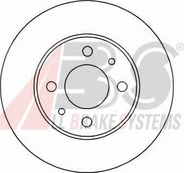 A.B.S. 16127 OE - Bremžu diski www.autospares.lv