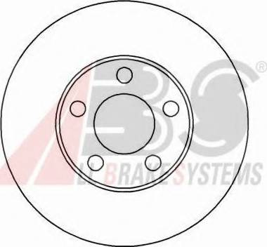 A.B.S. 16097 OE - Bremžu diski www.autospares.lv