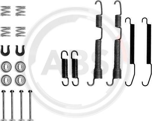 A.B.S. 0761Q - Piederumu komplekts, Bremžu loki www.autospares.lv