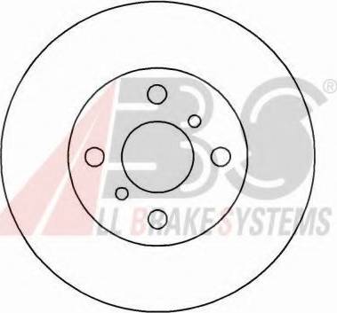 A.B.S. 16234 OE - Bremžu diski www.autospares.lv