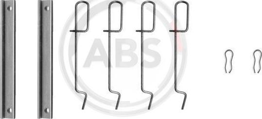 A.B.S. 1051Q - Piederumu komplekts, Disku bremžu uzlikas www.autospares.lv