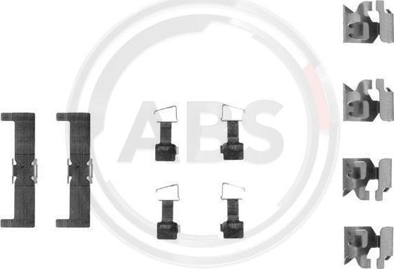 A.B.S. 1034Q - Accessory Kit for disc brake Pads www.autospares.lv