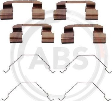 A.B.S. 1292Q - Accessory Kit for disc brake Pads www.autospares.lv