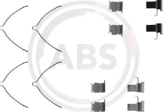 A.B.S. 1261Q - Комплектующие для колодок дискового тормоза www.autospares.lv