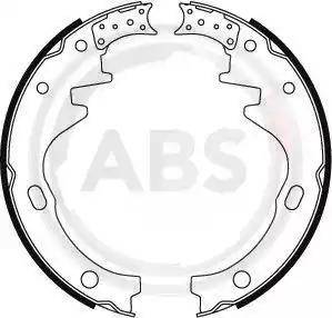 A.B.S. 8587 - Bremžu loku komplekts www.autospares.lv