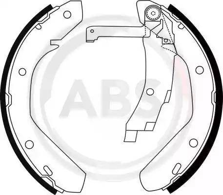 A.B.S. 8763 - Bremžu loku komplekts autospares.lv