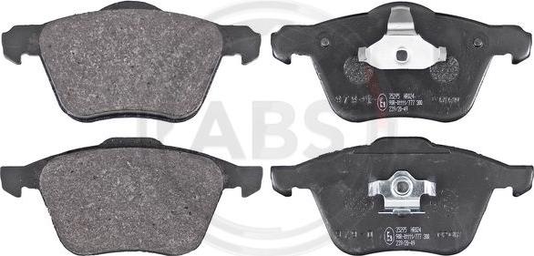 A.B.S. 35295 - Тормозные колодки, дисковые, комплект www.autospares.lv