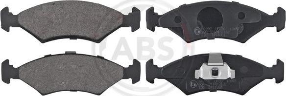 A.B.S. 36997 - Тормозные колодки, дисковые, комплект www.autospares.lv