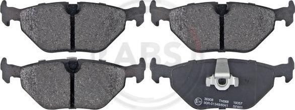 A.B.S. 36908 - Brake Pad Set, disc brake www.autospares.lv