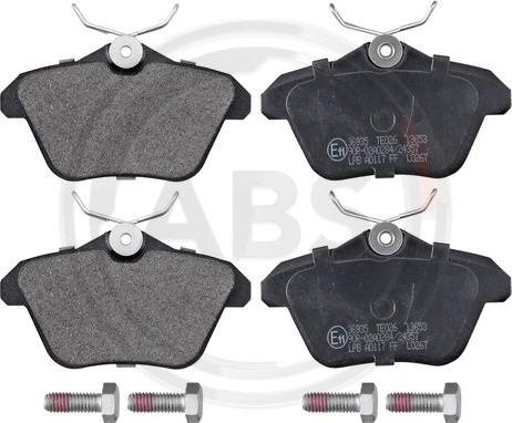 A.B.S. 36935 - Brake Pad Set, disc brake www.autospares.lv