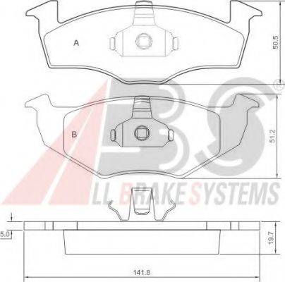 A.B.S. 36970 OE - Bremžu uzliku kompl., Disku bremzes www.autospares.lv