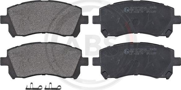 A.B.S. 36972 - Brake Pad Set, disc brake www.autospares.lv