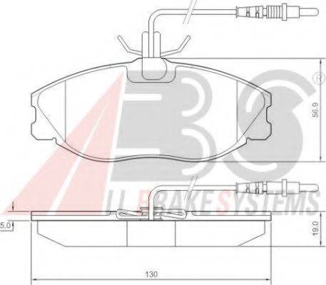 A.B.S. 36977 OE - Bremžu uzliku kompl., Disku bremzes www.autospares.lv