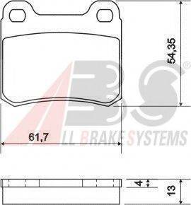 A.B.S. 36498 OE - Bremžu uzliku kompl., Disku bremzes www.autospares.lv