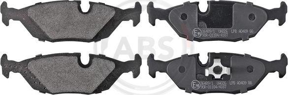 A.B.S. 36489/1 - Brake Pad Set, disc brake www.autospares.lv