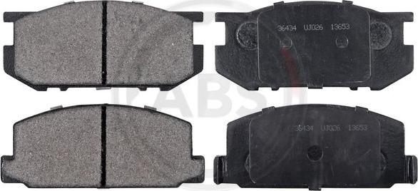 A.B.S. 36434 - Brake Pad Set, disc brake www.autospares.lv