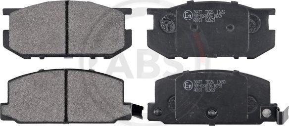 A.B.S. 36477 - Brake Pad Set, disc brake www.autospares.lv