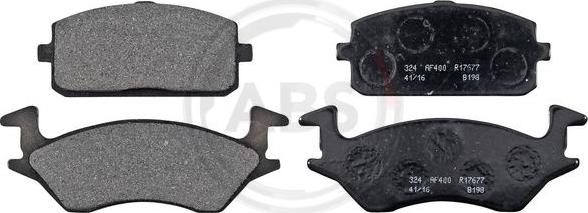 A.B.S. 36596 - Brake Pad Set, disc brake www.autospares.lv