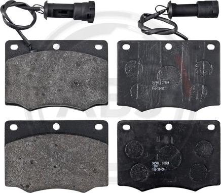 A.B.S. 36506 - Brake Pad Set, disc brake www.autospares.lv