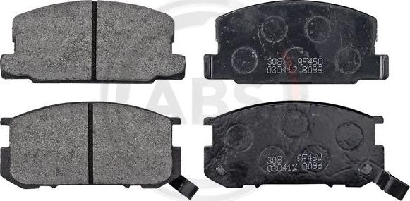 A.B.S. 36585 - Brake Pad Set, disc brake www.autospares.lv