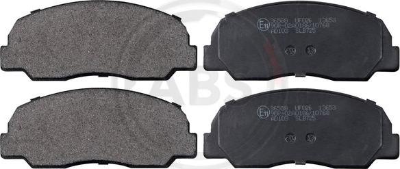 A.B.S. 36588 - Brake Pad Set, disc brake www.autospares.lv