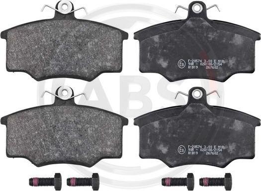 A.B.S. 36532 - Brake Pad Set, disc brake www.autospares.lv