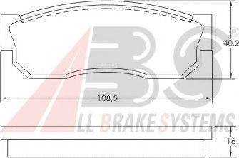 A.B.S. 36520 OE - Bremžu uzliku kompl., Disku bremzes autospares.lv