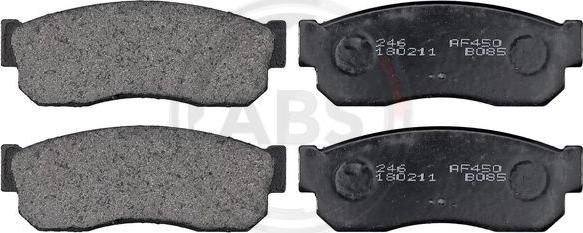 A.B.S. 36520 - Brake Pad Set, disc brake www.autospares.lv