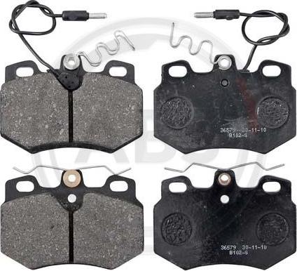 A.B.S. 36579 - Brake Pad Set, disc brake www.autospares.lv