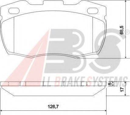 A.B.S. 36696 OE - Bremžu uzliku kompl., Disku bremzes www.autospares.lv