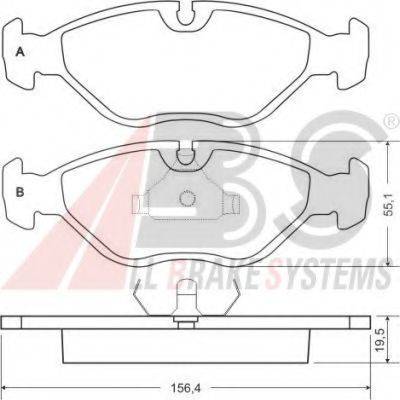 A.B.S. 36698 OE - Bremžu uzliku kompl., Disku bremzes www.autospares.lv