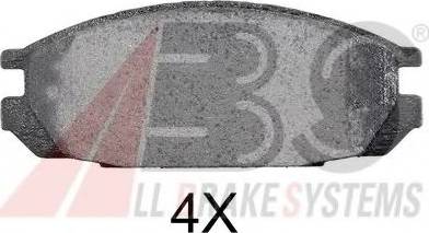 A.B.S. 36693 OE - Bremžu uzliku kompl., Disku bremzes www.autospares.lv