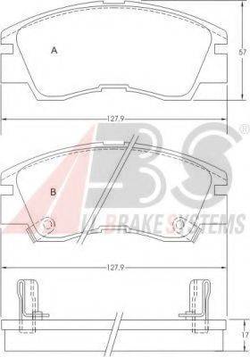 A.B.S. 36648 OE - Bremžu uzliku kompl., Disku bremzes www.autospares.lv