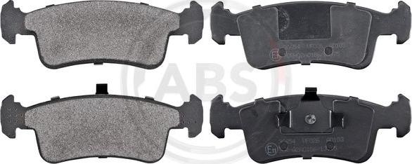 A.B.S. 36654 - Brake Pad Set, disc brake www.autospares.lv