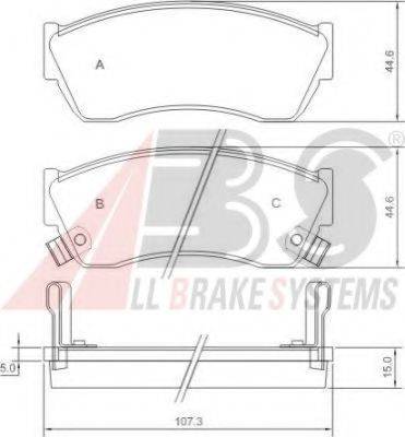 A.B.S. 36656 OE - Bremžu uzliku kompl., Disku bremzes www.autospares.lv